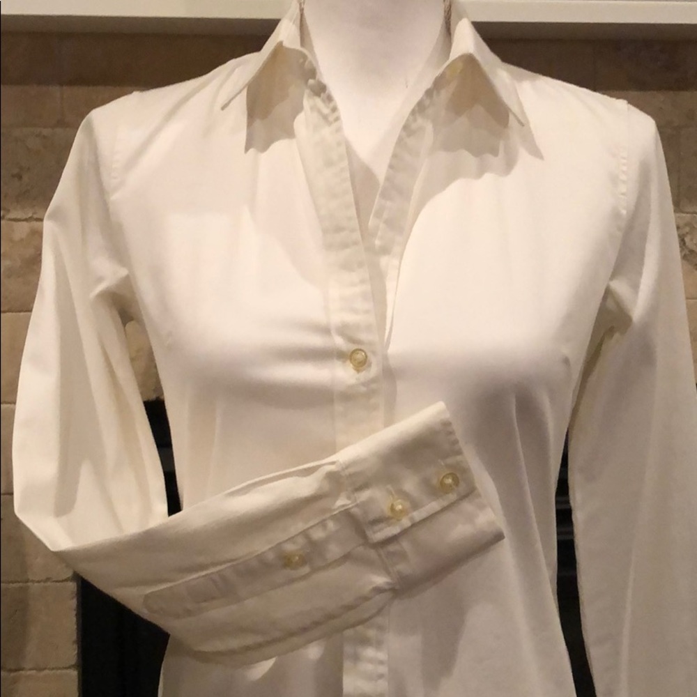Banana Republic Fitted Button Down Collared Shirt. - image 2